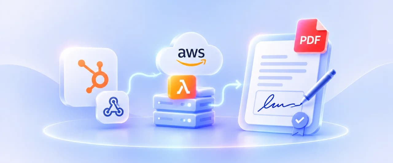 Automating Signed Credit Application PDFs with HubSpot Webhooks and AWS Serverless
